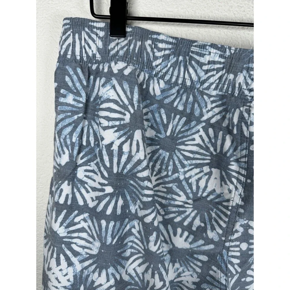 RVCA Hybrid Board‎ Shorts Mens XL Blue Gray Floral Sun Burst Surf Swim Trunks